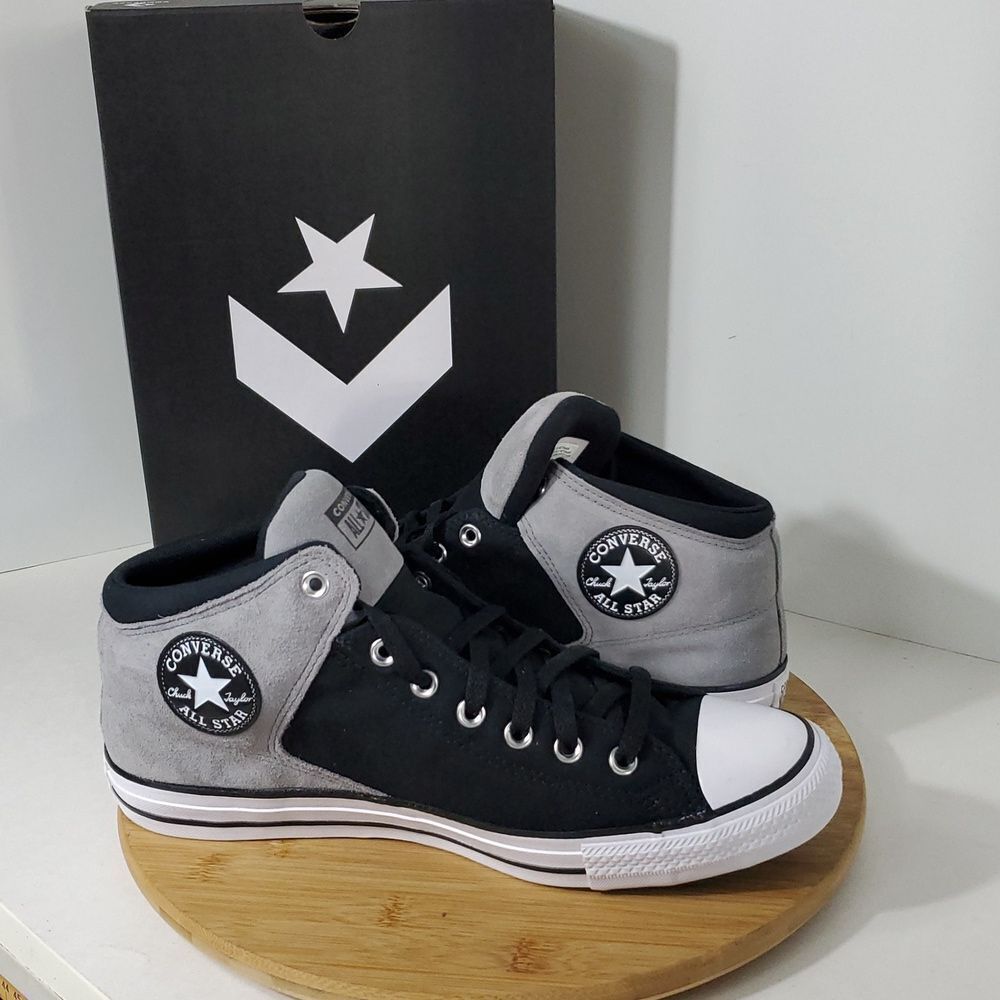 Converse All Star CTAS High Street Mid Unisex Sneakers Black Grey M12/ W14